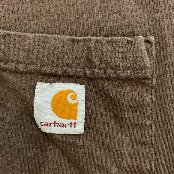 Carhartt Dark Brown Henley Shirt - Picture 3 of 3